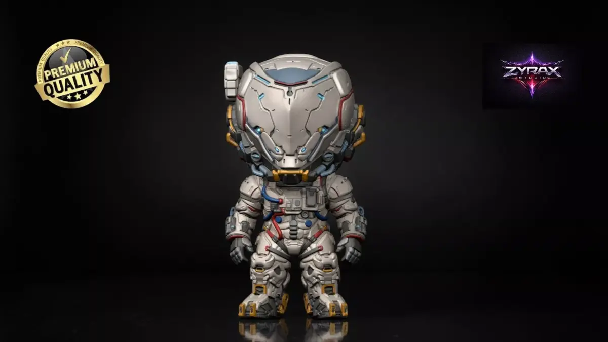 Pragmata Astronaut Robot Funko STL Sci-Fi 3D Print Figure 3D print model