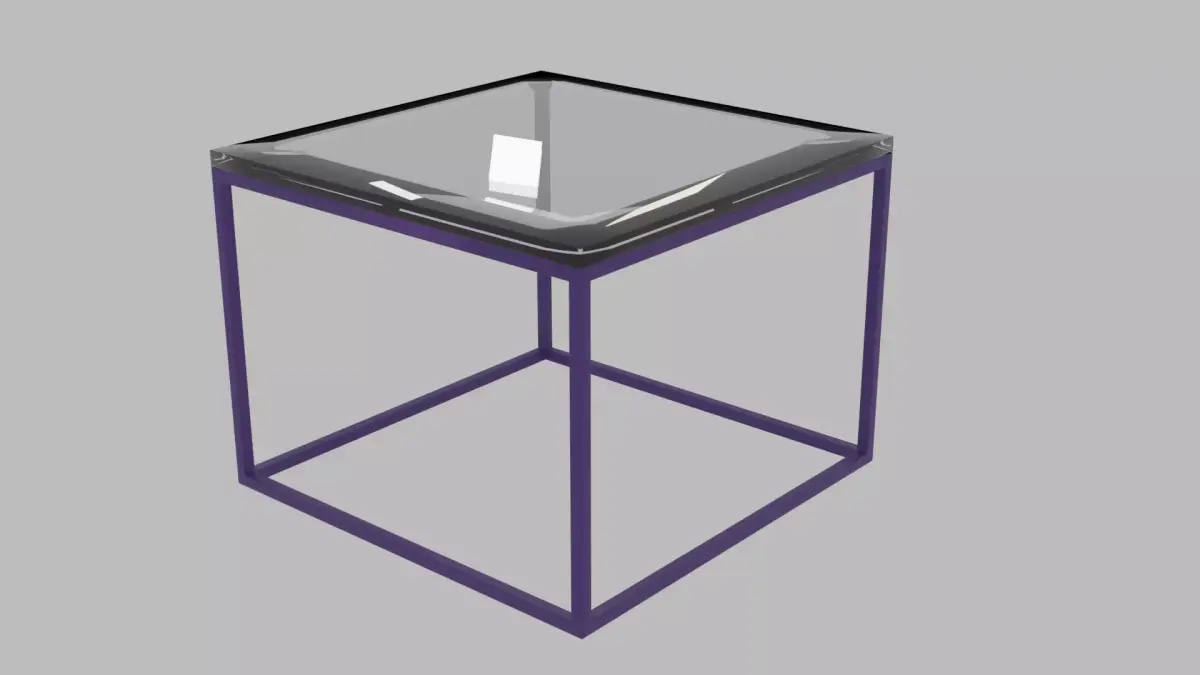 GLASS TABLE Free low-poly 3D model get