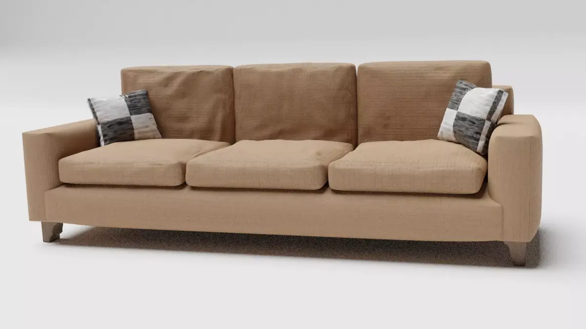 Soft Sofa Free low-poly 3D model