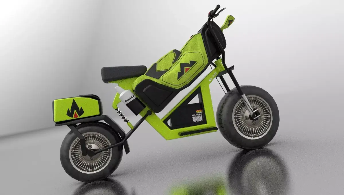 Golf Bike Low-poly 3D model