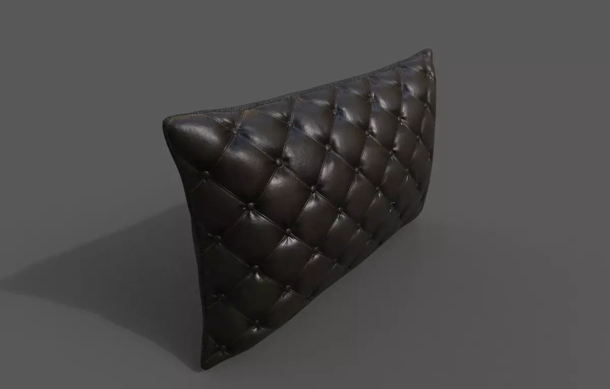 Cushion furniture Low-poly 3D model 5