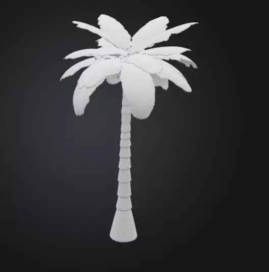 3D printable palm tree model 3D print model