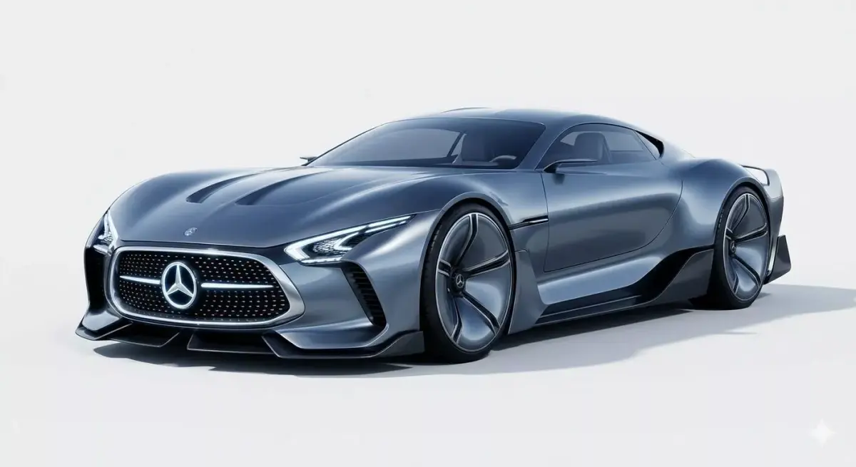 Futuristic Mercedes-Benz Concept Supercar 3D model