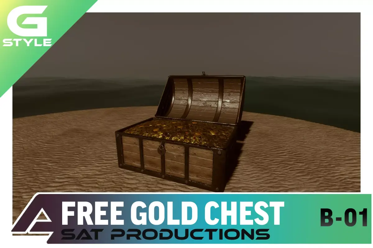 Game Ready Free Treasure Chest Free 3D model