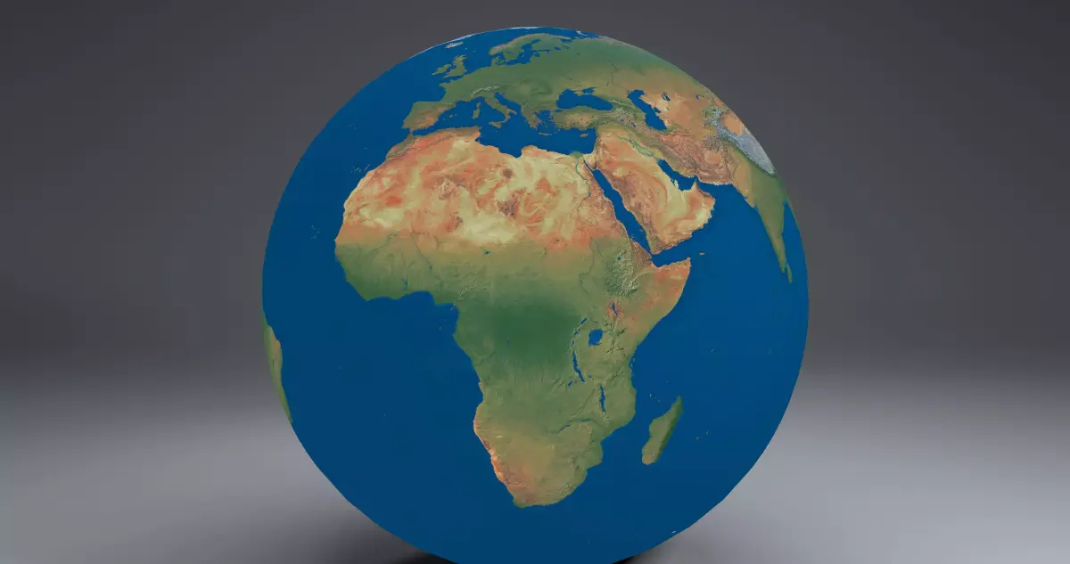 EarthGlobe16k earth 3D model