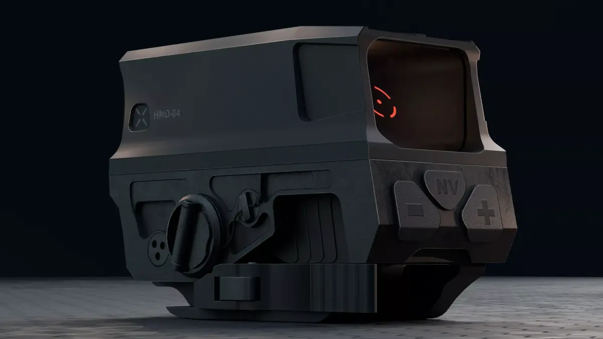 Holographic Sight HMD-04  Game Ready Low-poly 3D model