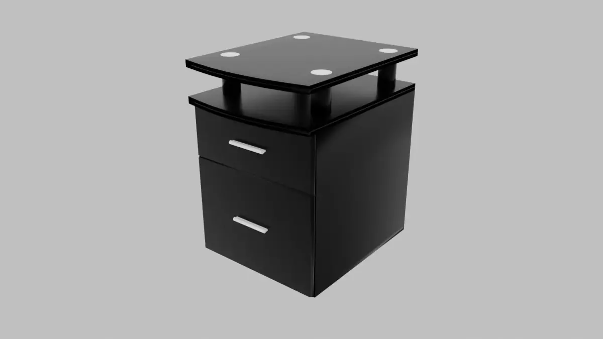 Storage cabinet with two drawers Free 3D model
