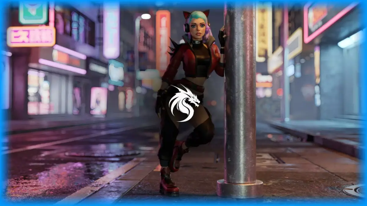 Cyber Girl Low-poly 3D model buy
