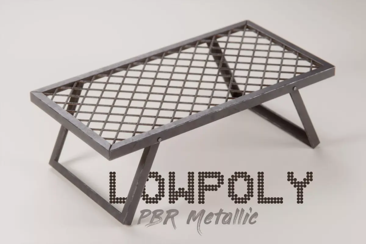 Bonfire Grill Free low-poly 3D model