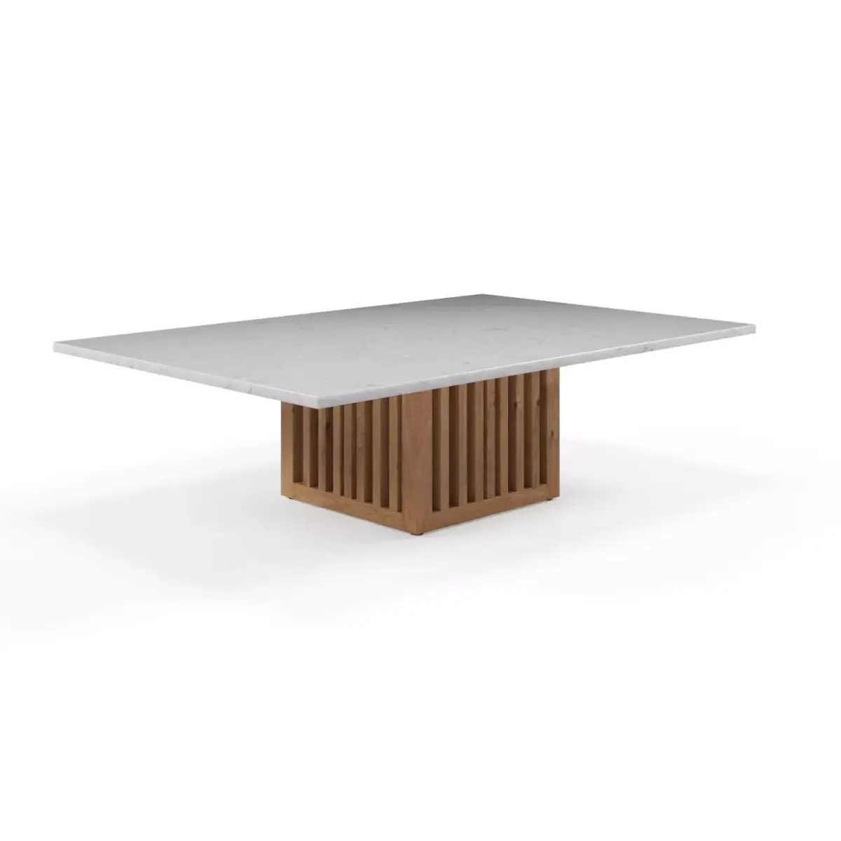 Rectangular coffee table with Code marble top Free 3D model