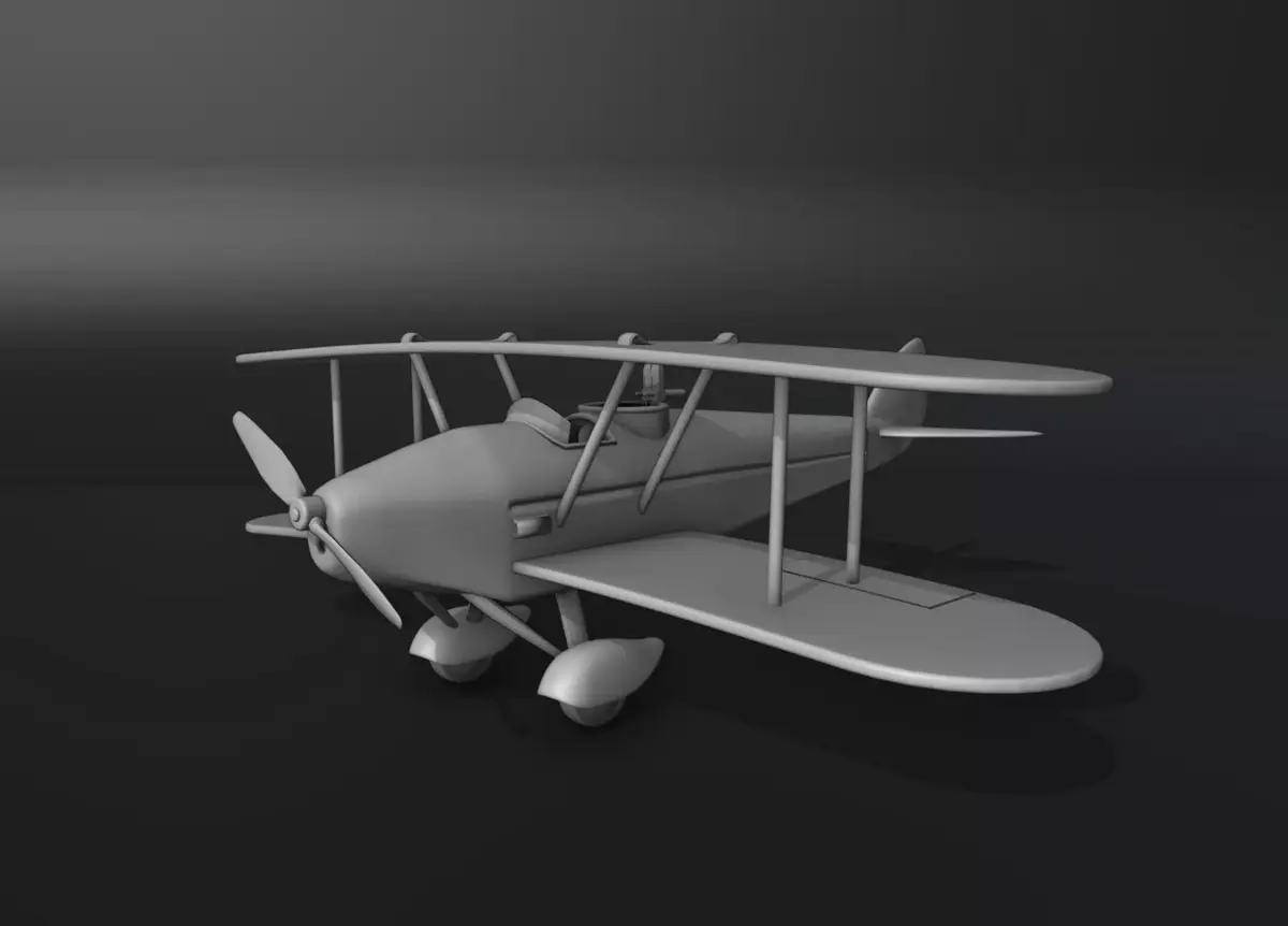 Biplane From Indiana Jones Movie 3D print model purchase