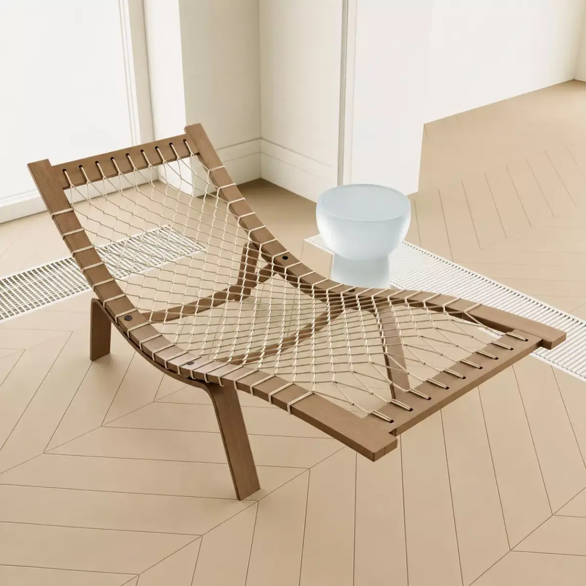 Modern Woven Rope Lounge Chair Free 3D model