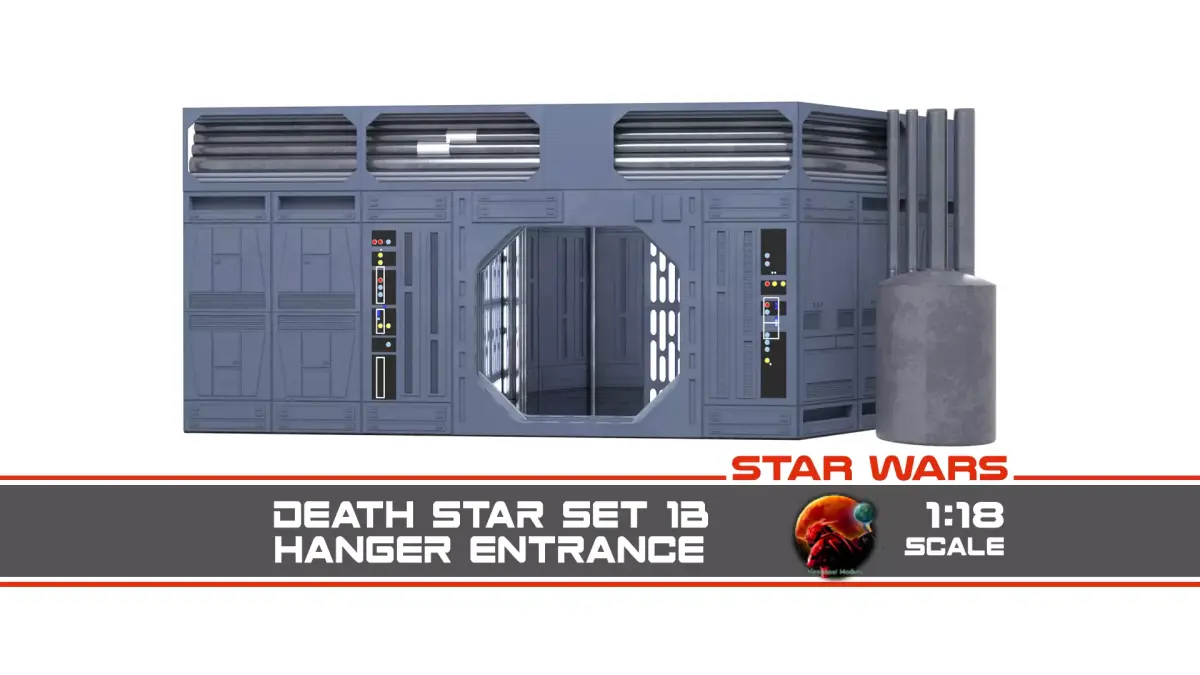 Set 1b - Death Star Small Hangar Entrance 1-18 scale Kenner  3D Model Pack purchase