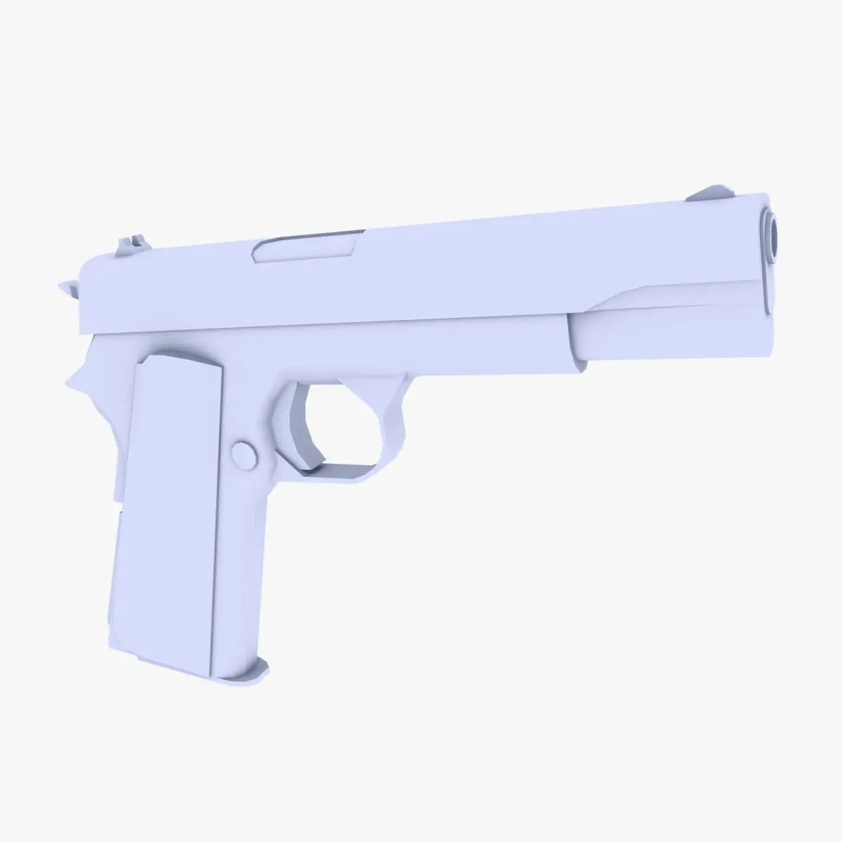 Colt 45 M1911 Pistol Low-poly 3D model