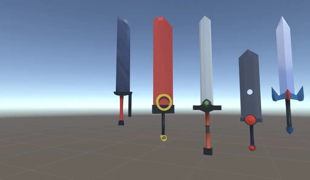 BA Sword Collection Low-poly 3D model