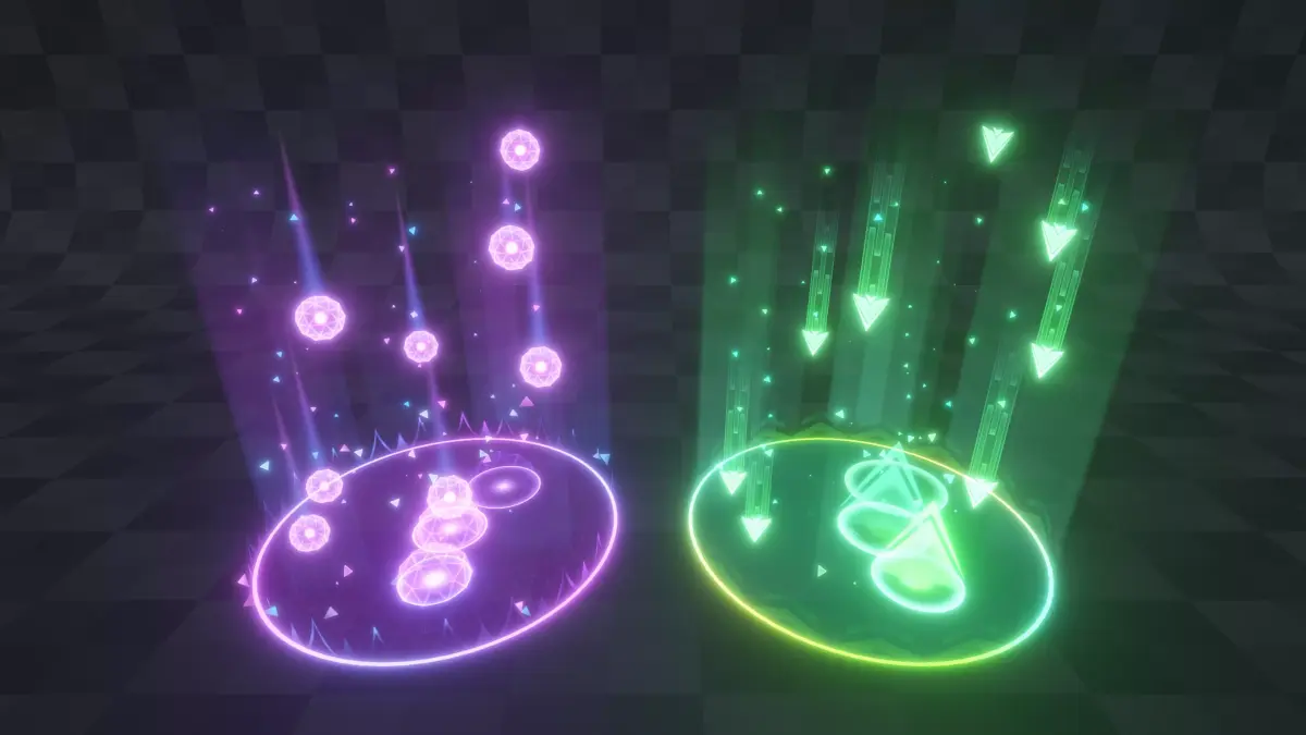 Unity VFX Falling Object Attack Effect Part5 Low-poly 3D model