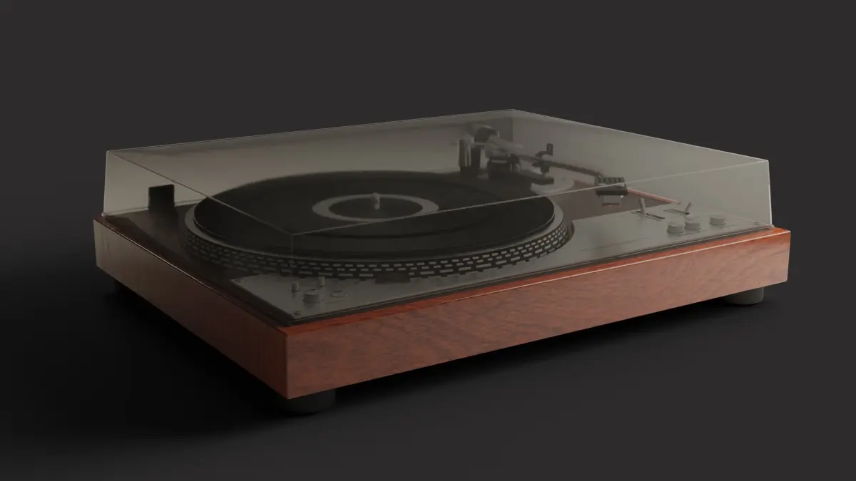 Vintage Turntable 3D model