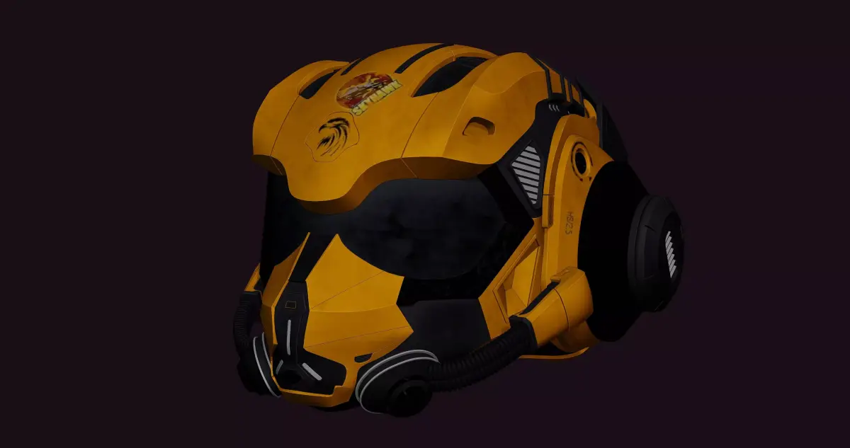 Pilot Helmet  - Highpoly Model 3D model