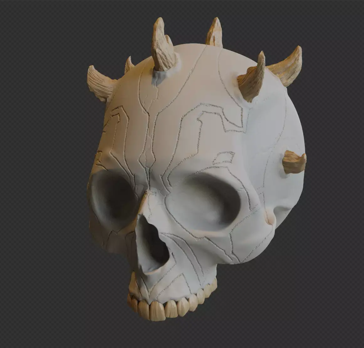 Darth Maul character Skull from star wars ready to print 3D print model purchase