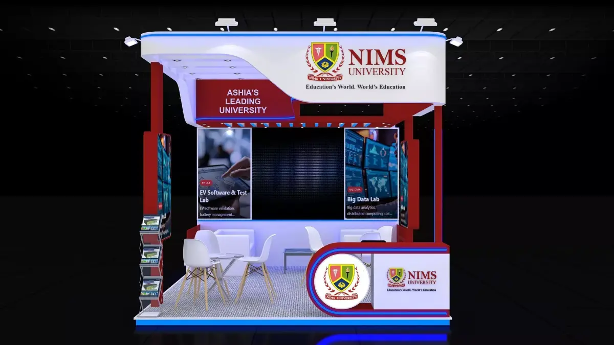 4mtr x6mtr expo stall 3side open Exhibition Stand Free low-poly 3D model