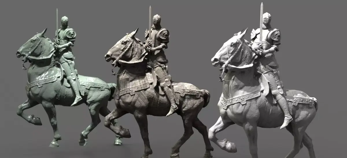 Knight on Horseback 3D model purchase
