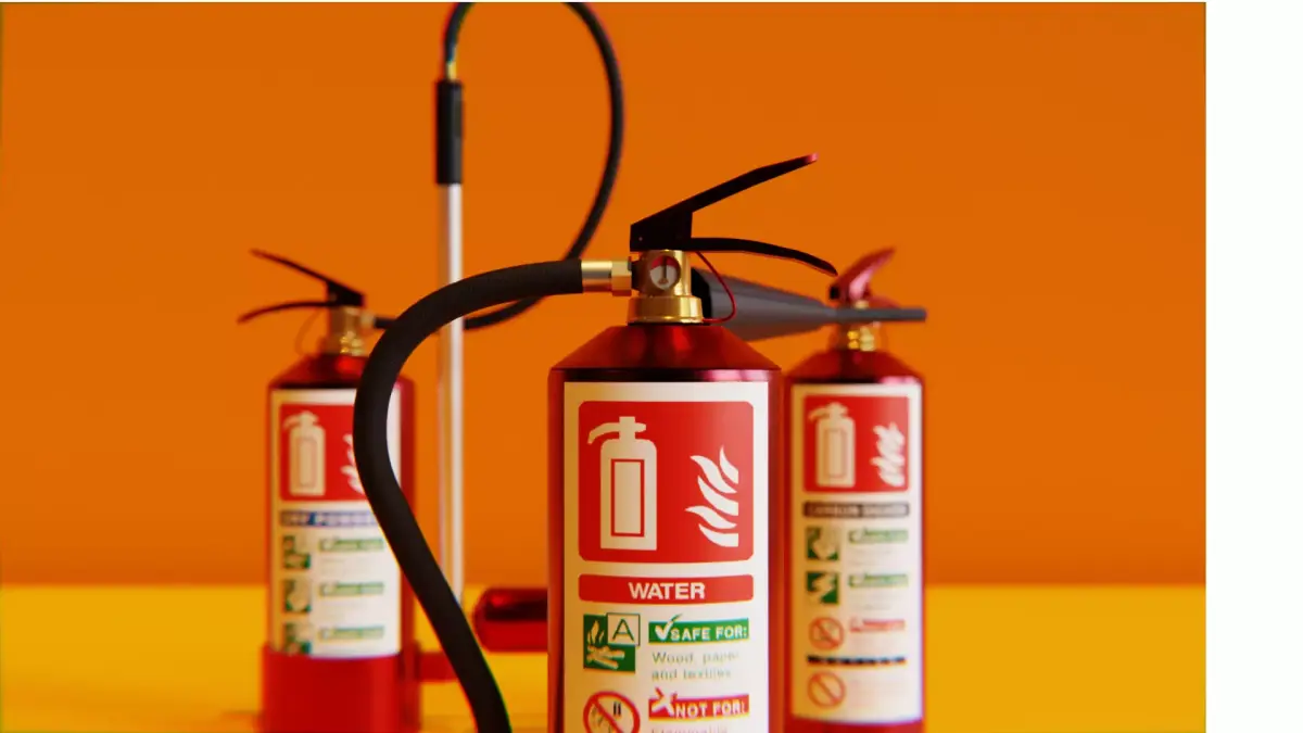Emergency Set - Fire Extinguisher  Free 3D model