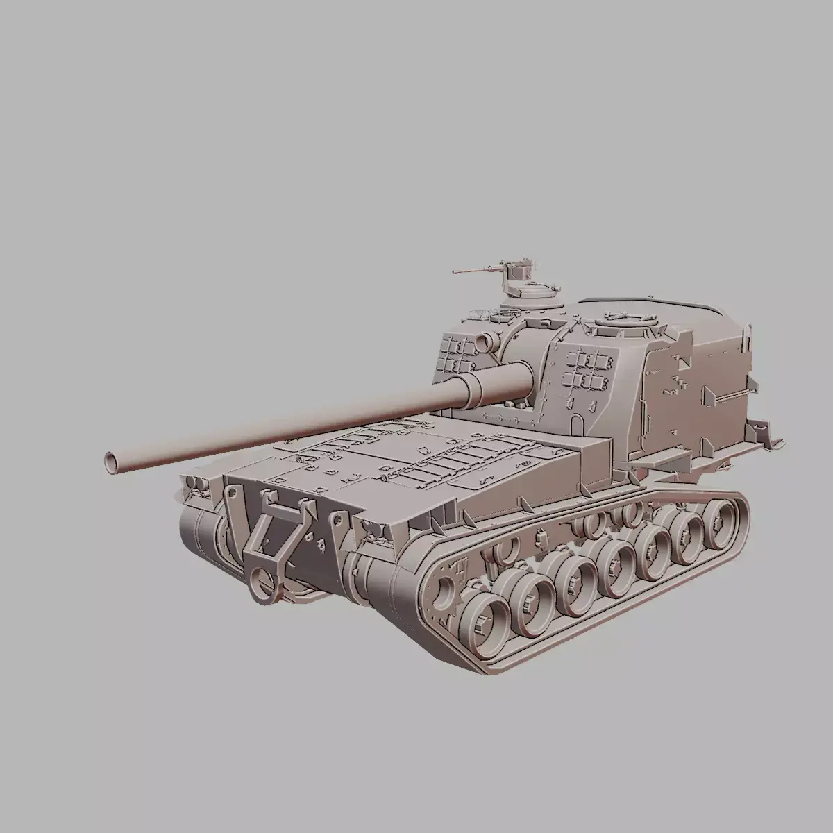 M53 M55 Self Propelled Artillery 3D Printable  3D print model
