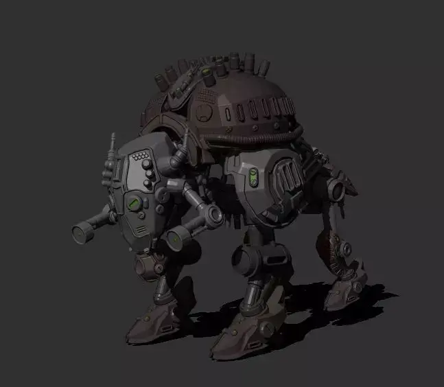 Sfi-fi robot bizon 3D model purchase
