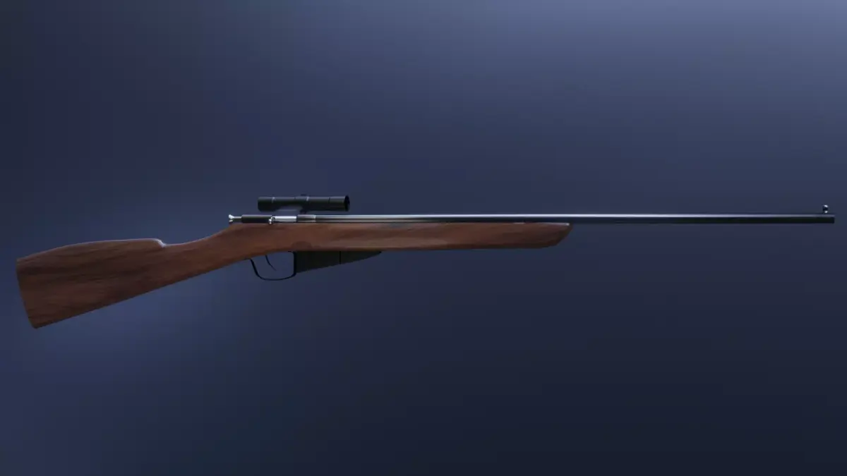 WW2 Sniper Rifle Mosin Nagant Style Low-poly 3D model