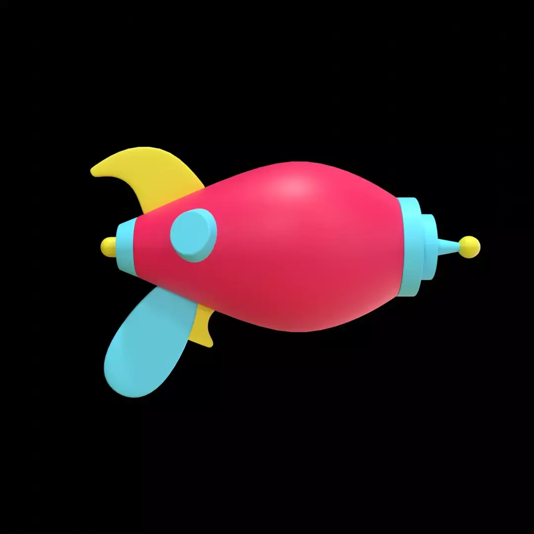Toy Ray Gun - Stylized Low-Poly 3D Model Low-poly 3D model