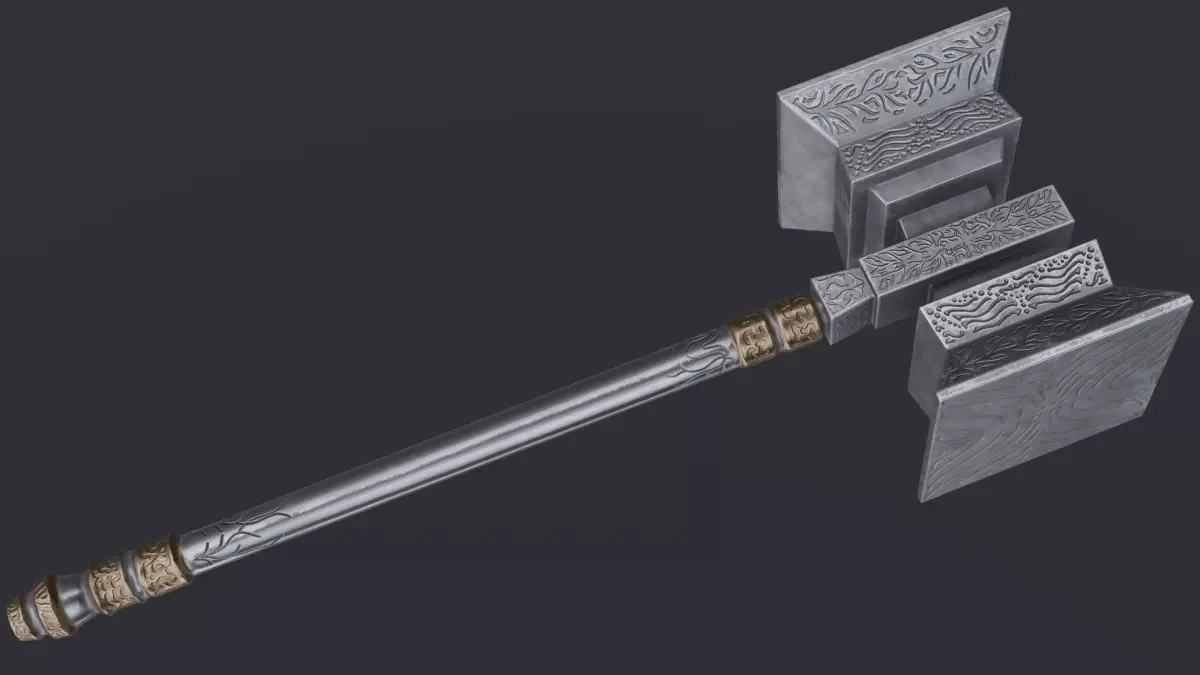 Hammer 02 Low-poly 3D model purchase