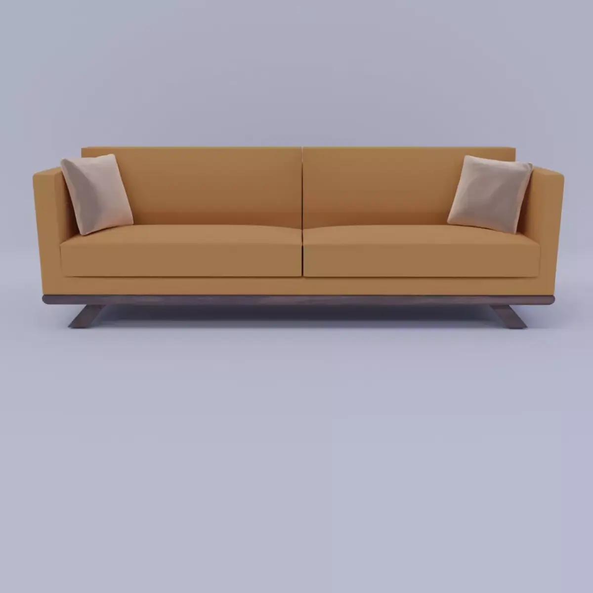 Elegant Curved Green Armchair for Interior Design Free low-poly 3D model
