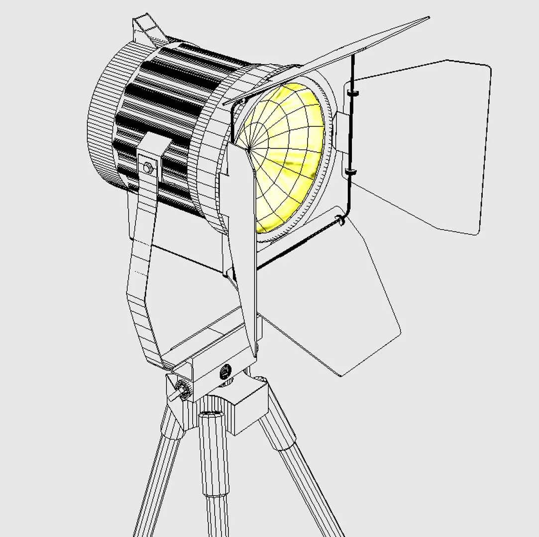 Standing Light Spot 3D model