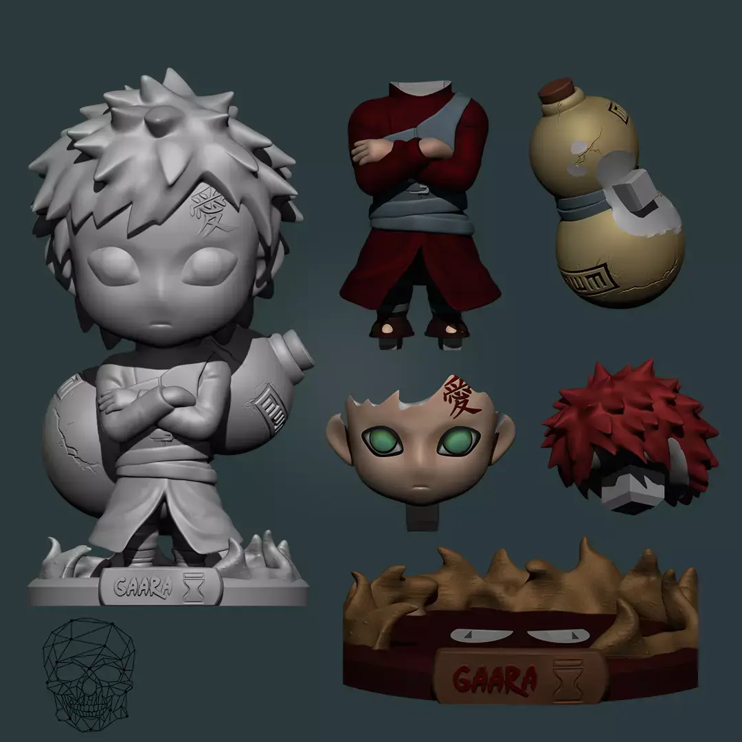 Gaara Figure 3D print model