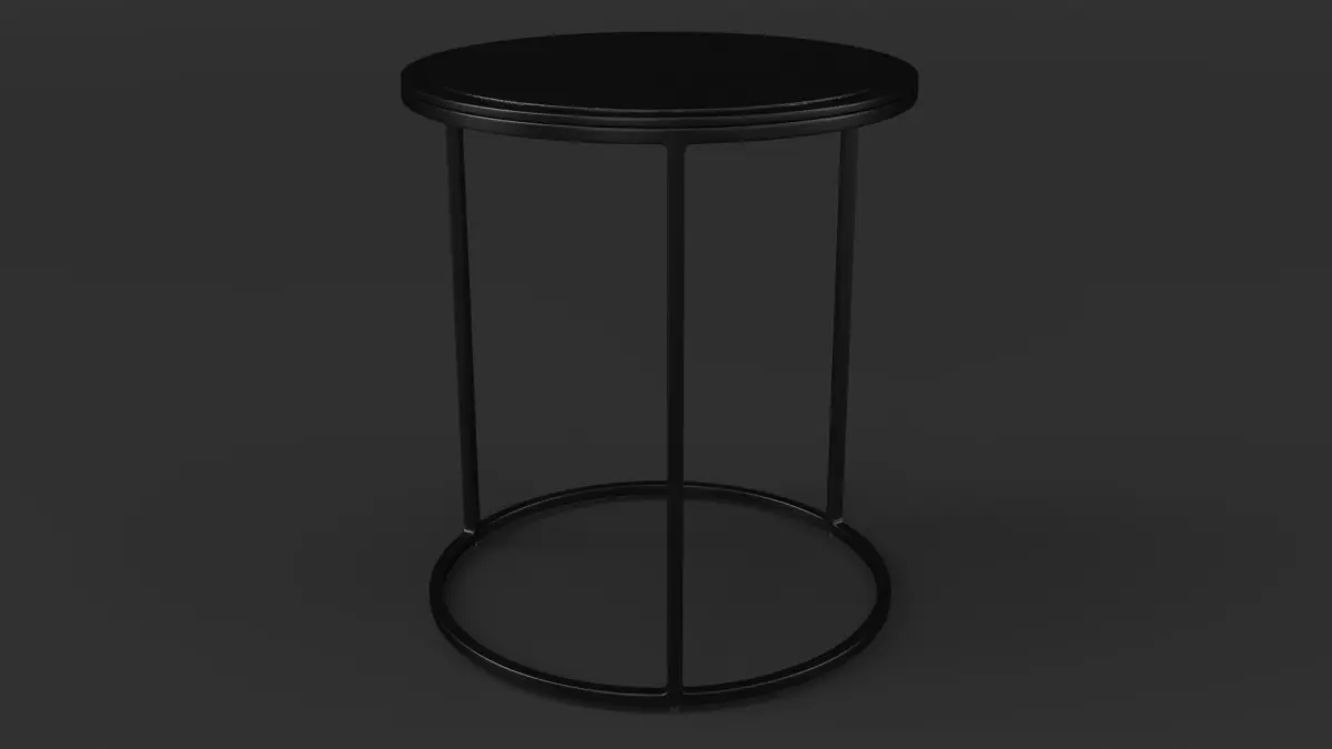 Knurl Small Accent Table 3D model