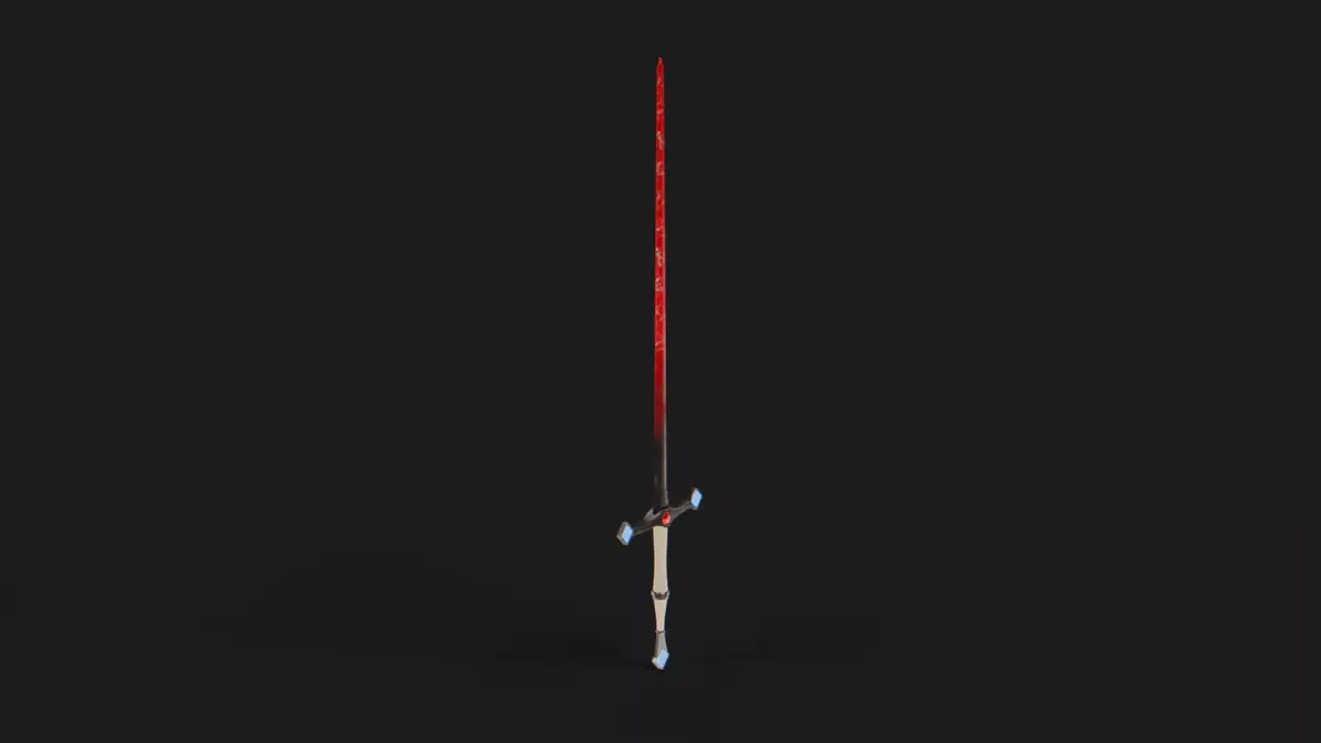 Futuristic Energy Longsword v2 Low-poly 3D model