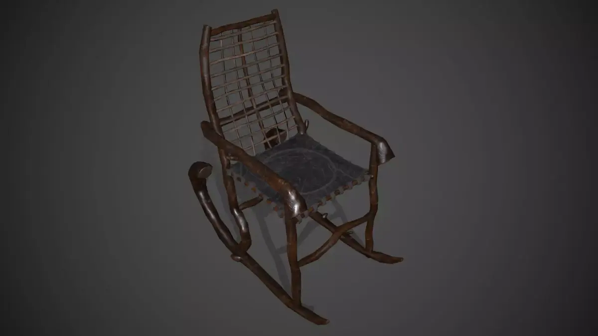 Rocking Chair Free low-poly 3D model purchase