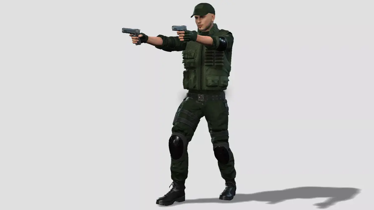 Realistic Urban Warfare Operator 3D model