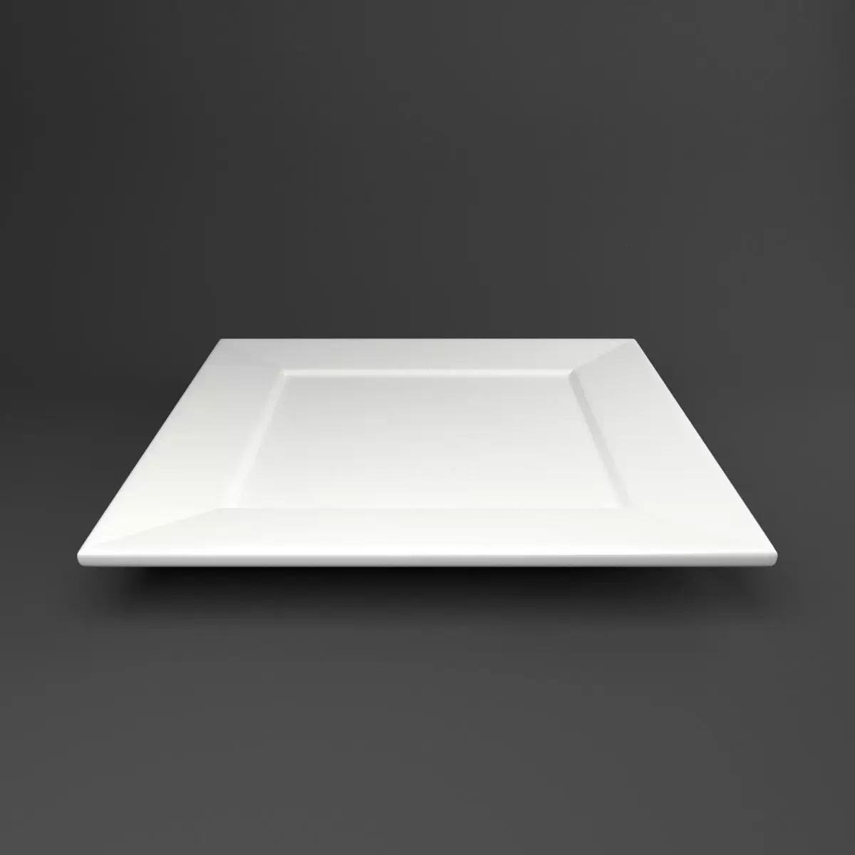 Large Square Ceramic Plate Free low-poly 3D model