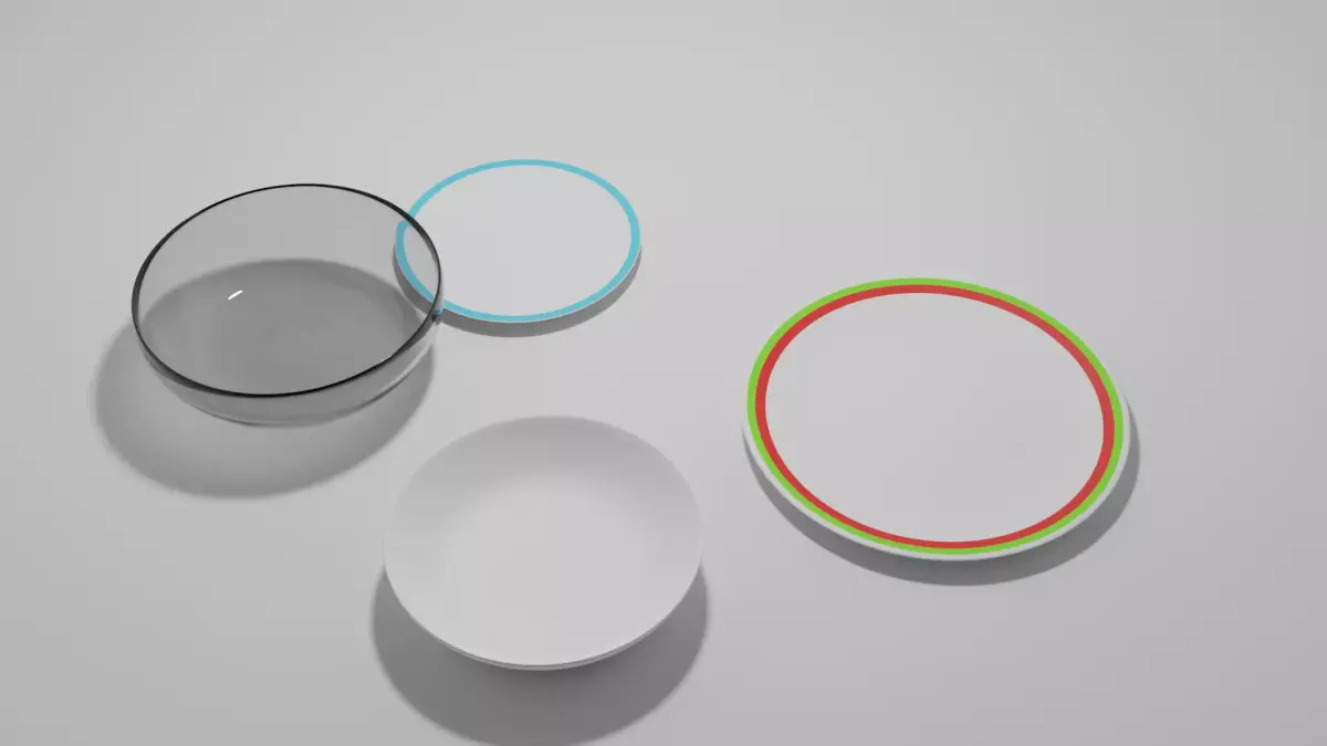 white plate  Free low-poly 3D model