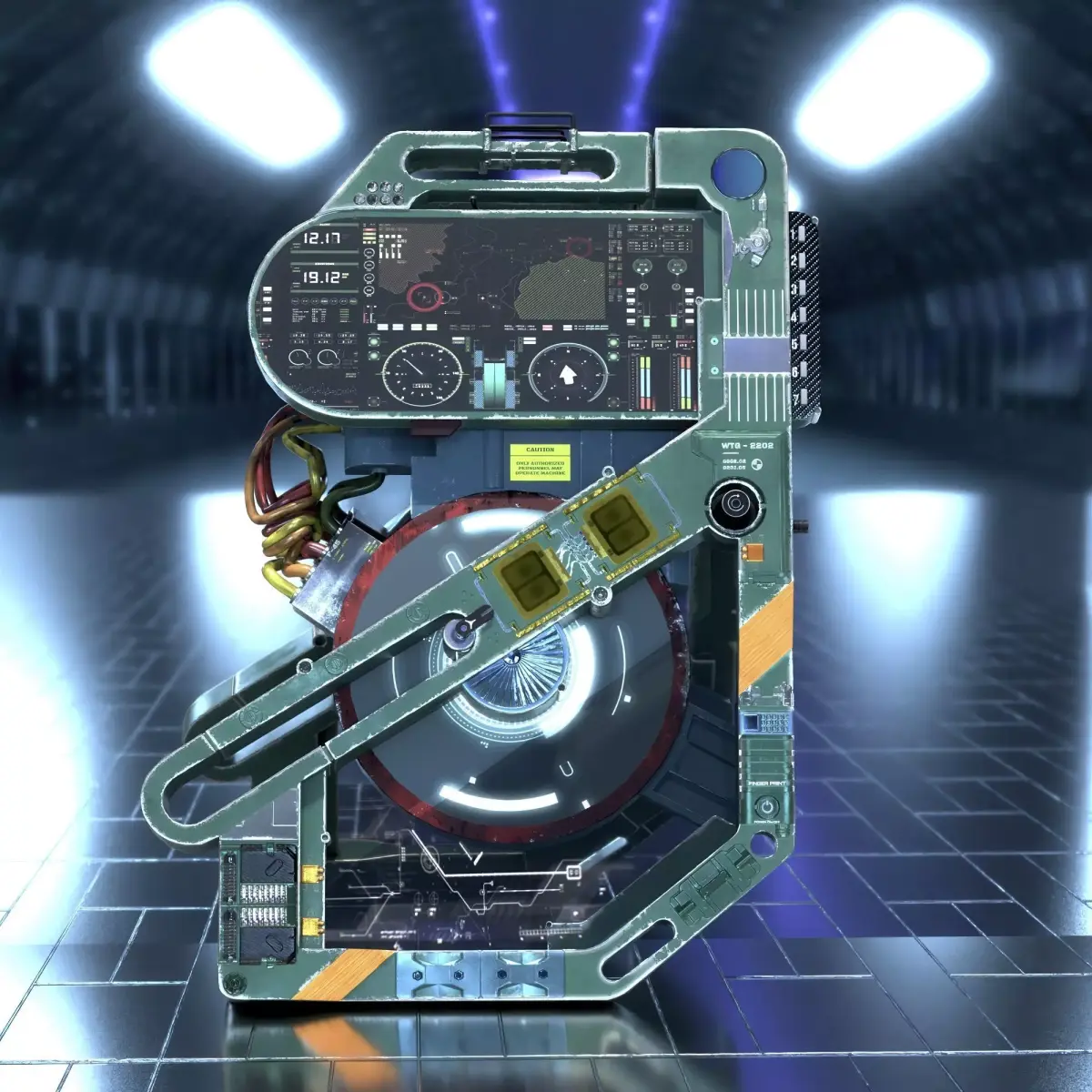 NeuraScan X-12 Low-poly 3D model