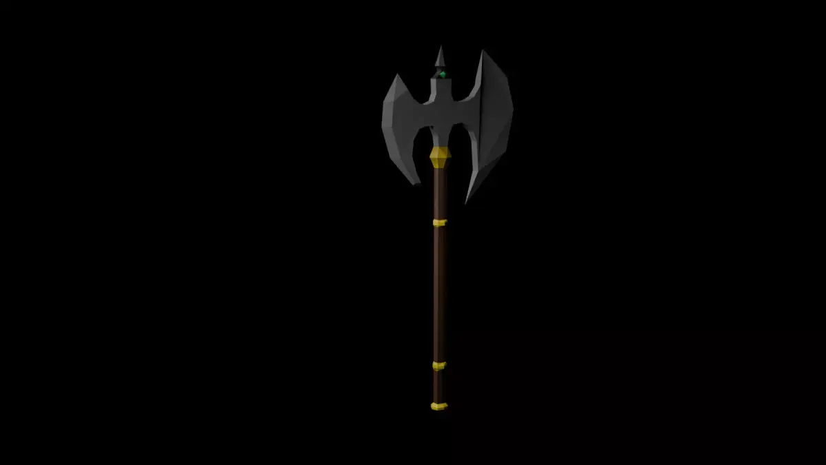Low Poly Axe Low-poly 3D model 2