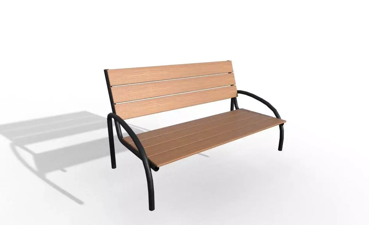 PARK CHAIR Low-poly 3D model purchase