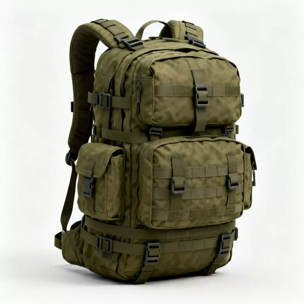 Tactical Military Backpack 3D Model Low-poly 3D model