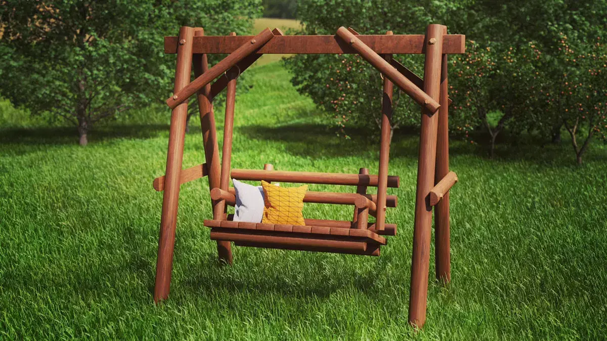 wooden swing 3D model order