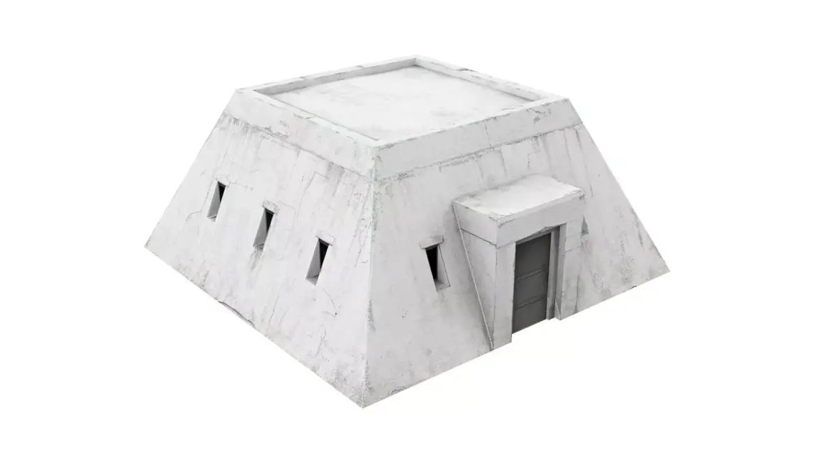 old bunker Low-poly 3D model