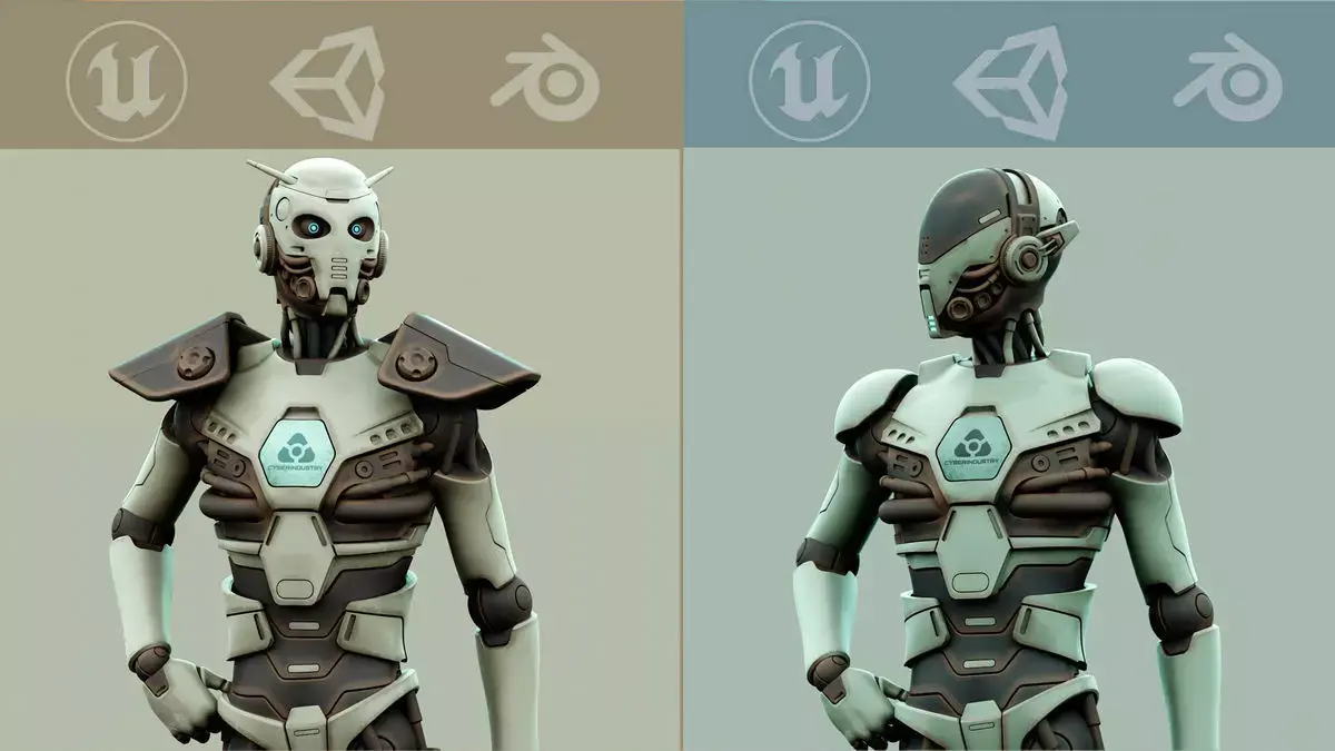 CYBORGTOPIA HUMANOID COLLECTION 06 3D Model Pack