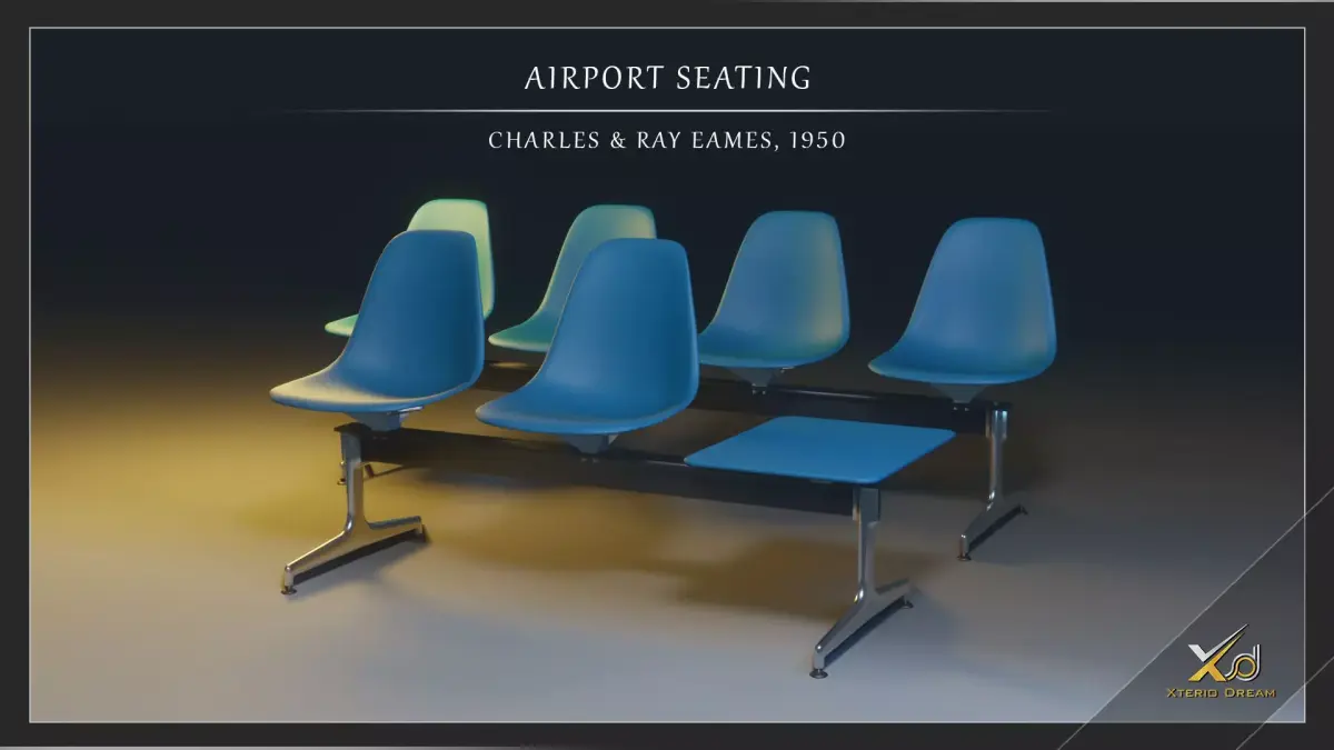 Airport Seatings Chairs - 006 Free 3D model