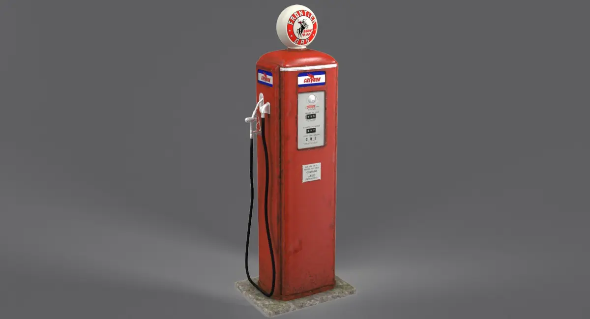 Gas Station 3D model 12