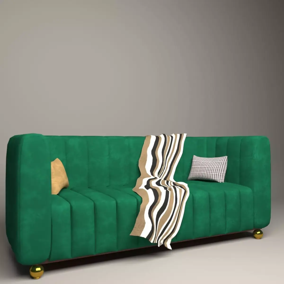 Sofa green Free 3D model